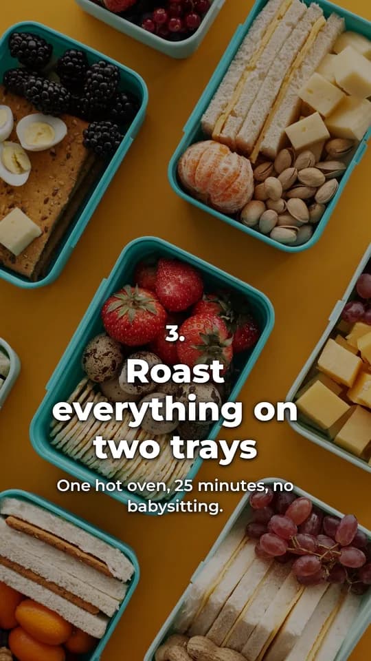Step 3: Roast everything on two trays